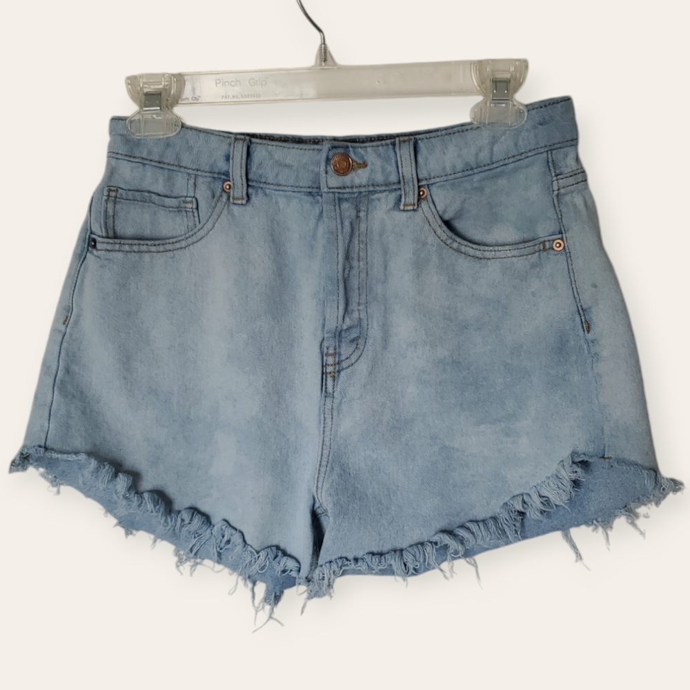 Medium Wash Denim Mom Shorts